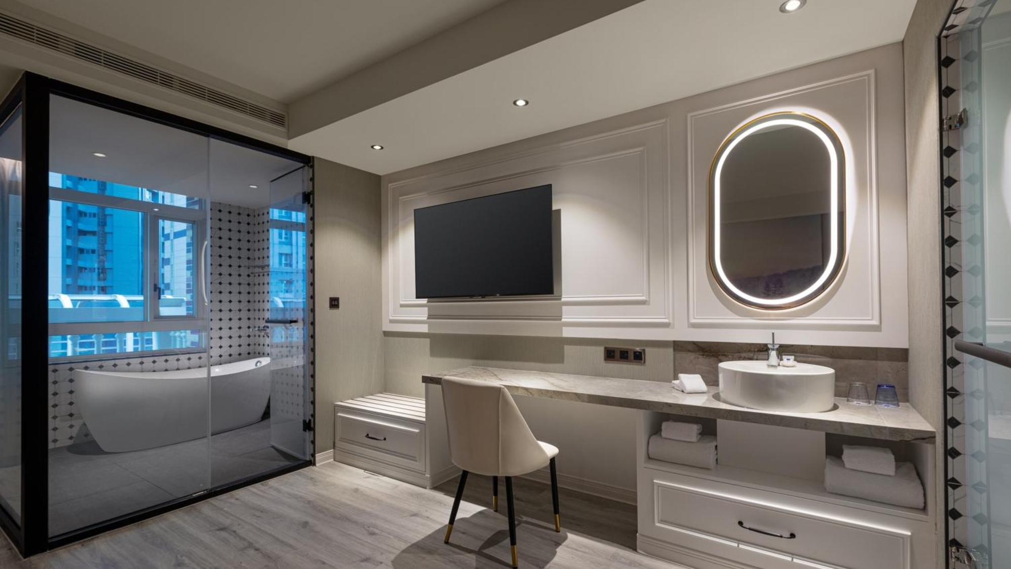 Tryp By Wyndham New Taipei Linkou 新北林口爵怡溫德姆酒店機場捷運mrta9林口站 Exteriör bild